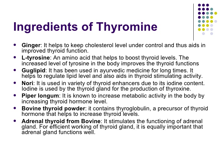 thyromin ingredients