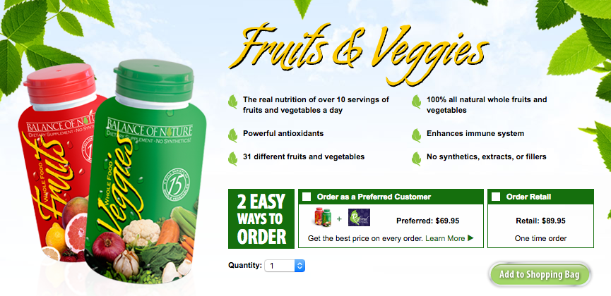 Balance of Nature Review - Best Fruits \u0026 Veggie Supplement